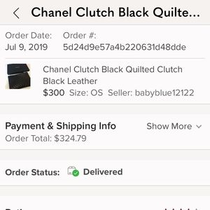 Chanel large pouch